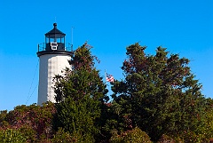 Cape Poge Lighthouse on Sunny Day on Martha's Vineyard